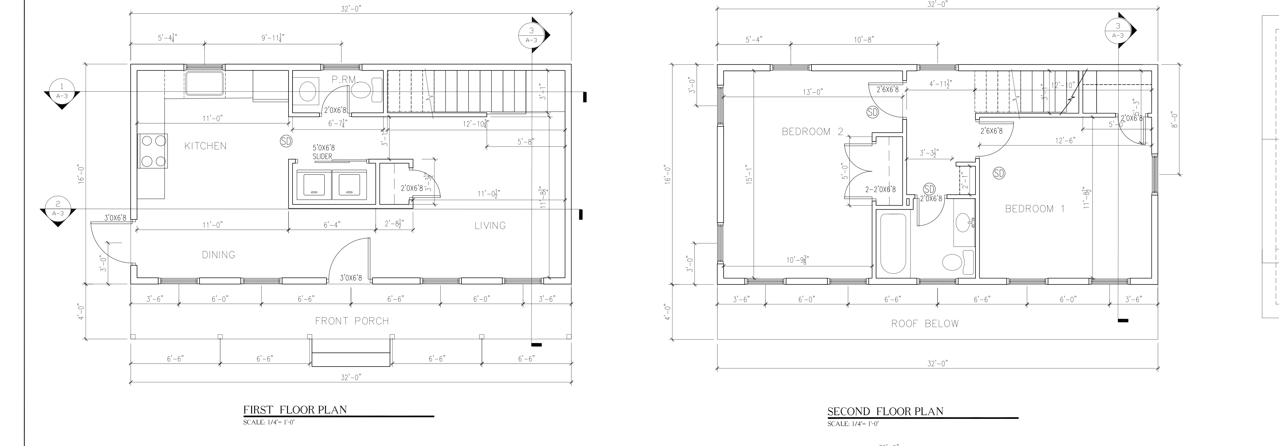 Lily first and second floor plans