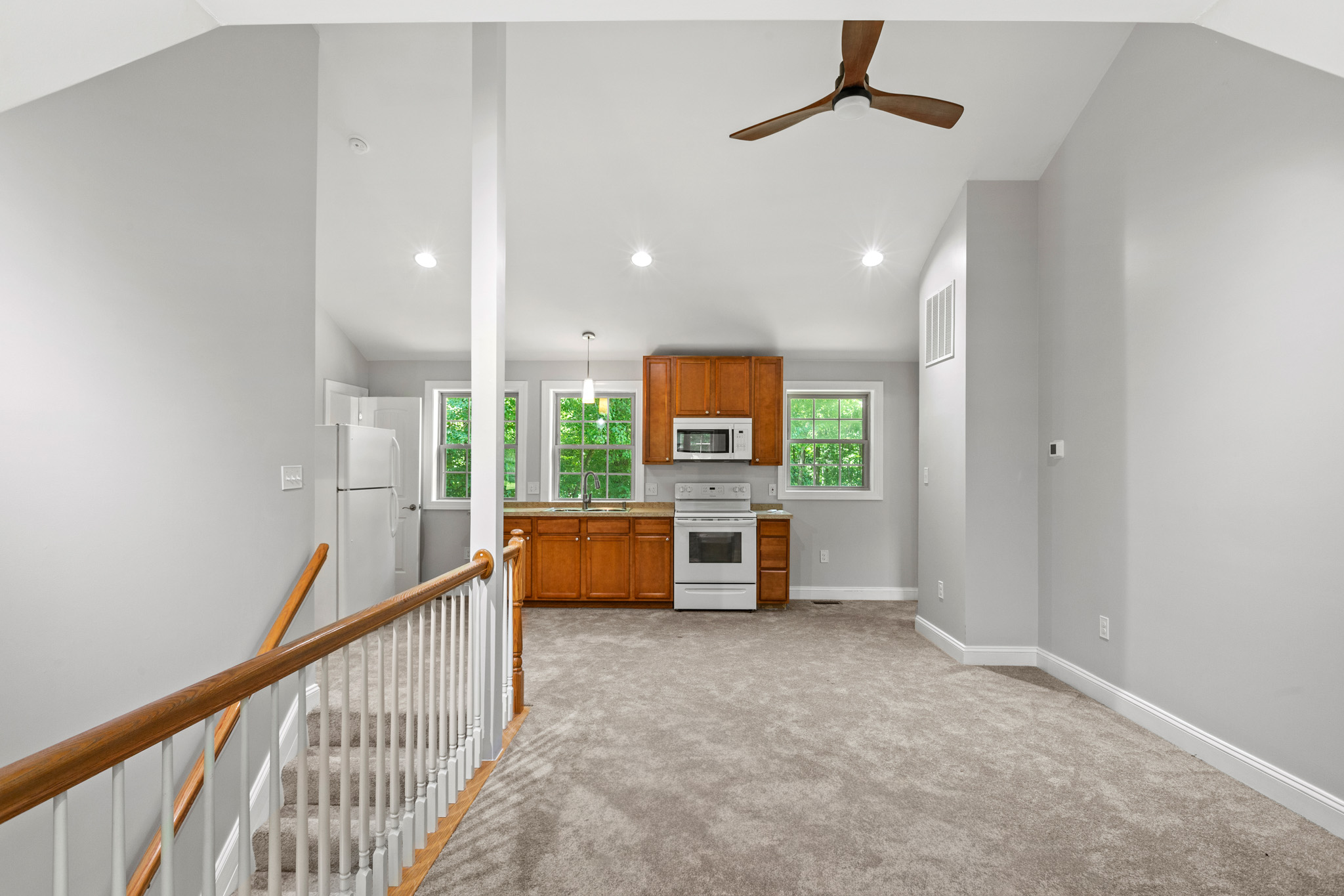 Open living and kitchen area at 9175 Dubois Road in Charlotte Hall