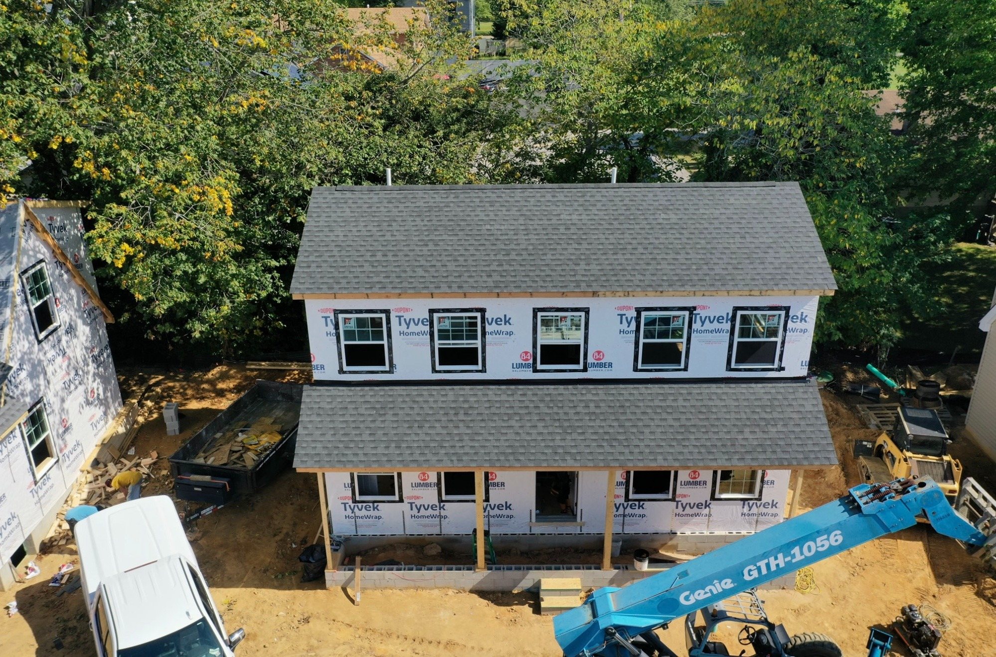 41597 Church Street front elevation during construction