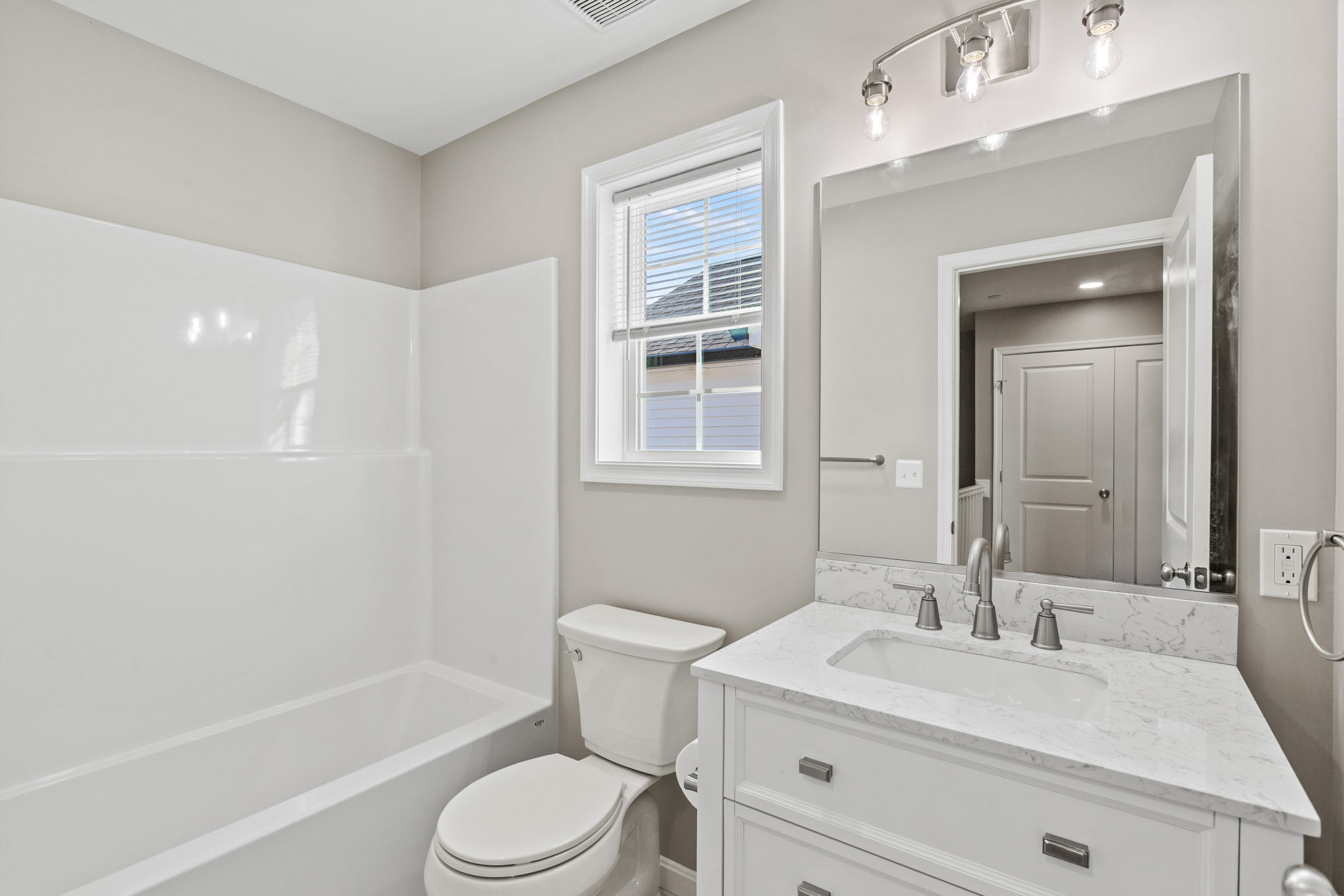 Bathroom in a completed Rose model by the same builder