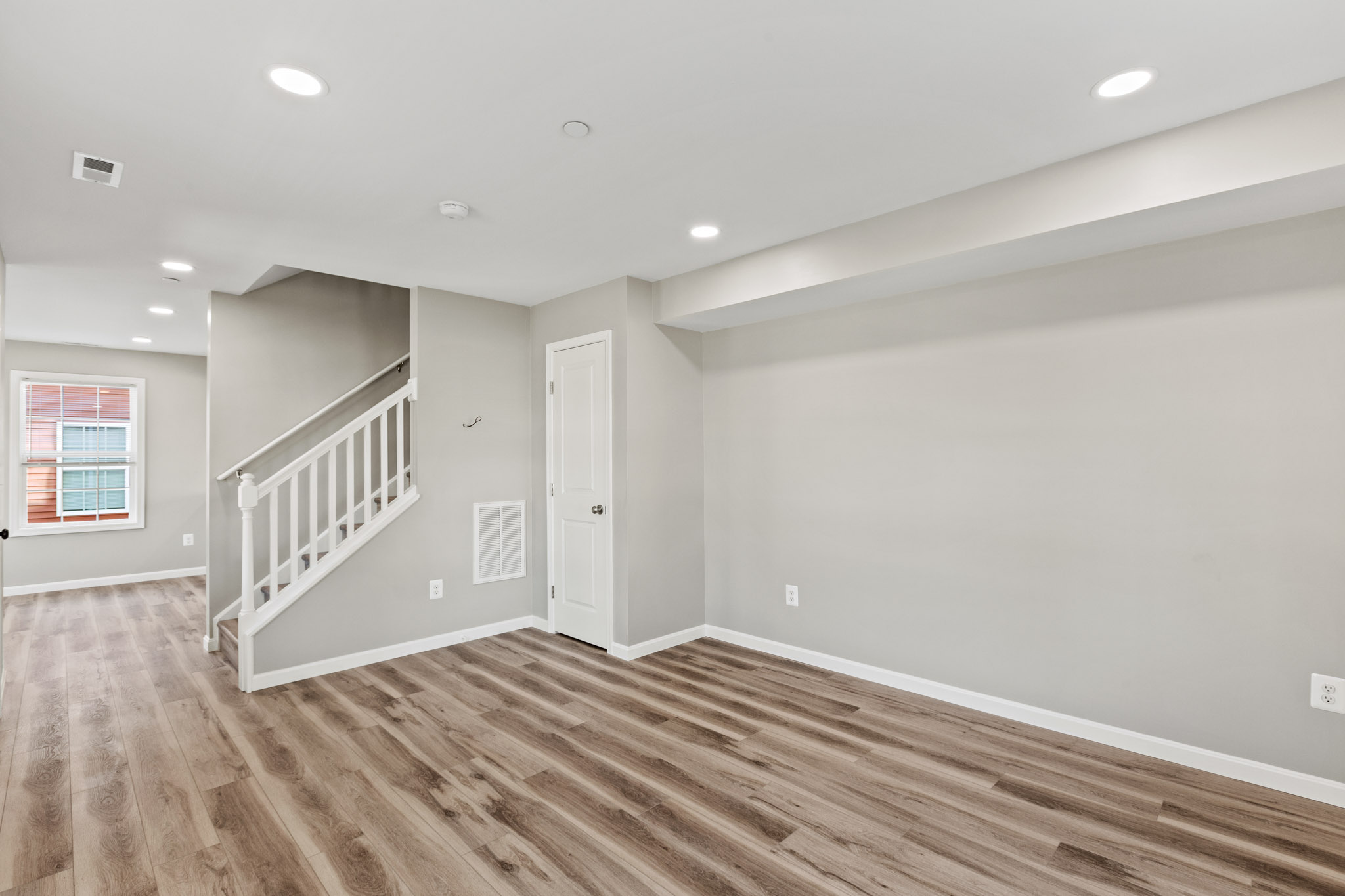 Living area in a completed Rose model by the same builder